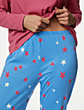 Pure Cotton Star Print Pyjama Set