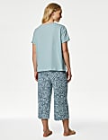 Cotton Rich Crop Leg Pyjama Set