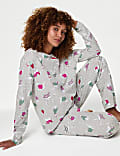 Pyjama 100&nbsp;% coton avec imprimé