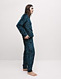 Fleece Printed Pyjama Set