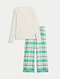 Pure Cotton Checked Pyjama Set