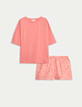 Cotton Rich Printed Shortie Set