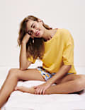 Cotton Rich Printed Shortie Set