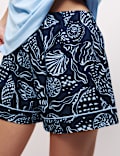 Cotton Rich Printed Shortie Set