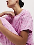 Cotton Rich Printed Cropped Pyjama Set