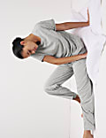 Cotton Rich Leaf Print Pyjama Set