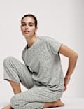 Cotton Rich Printed Cropped Pyjama Set