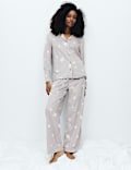 Printed Fleece Pyjama Set
