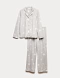 Printed Fleece Pyjama Set