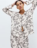 Soft Touch Printed Revere Pyjama Set