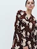 Soft Touch Patterned Revere Pyjama Set