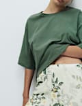 Pure Cotton Printed Drop Shoulder Pyjama Set