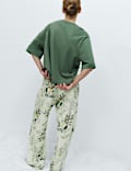 Pure Cotton Printed Drop Shoulder Pyjama Set