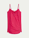 Pure Cotton Dobby Tie Front Chemise