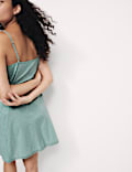 Pure Cotton Dobby Tie Front Chemise