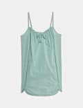 Pure Cotton Dobby Tie Front Chemise