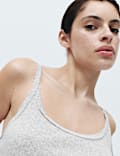 Cotton Blend Pointelle Short Chemise