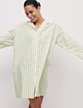 Pure Cotton Striped Nightshirt