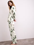 Satin Floral Print Pyjama Set