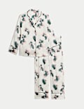 Satin Floral Print Pyjama Set