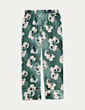 Satin Floral Pyjama Bottoms