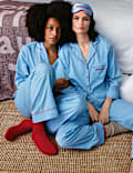 Pure Cotton Sateen Slogan Pyjama Set