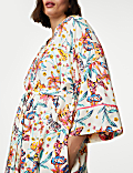 Floral Print Dressing Gown