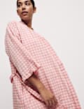 Pure Cotton Gingham Yarn Dyed Dobby Wrap