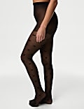Sheer Bow Diamond Tights