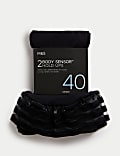 2pk 40 Denier Body Sensor™ Matt Hold-Ups