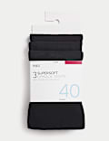 3pk 40 Denier Supersoft Matt Tights