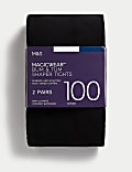 2pk 100 Denier Magicwear™ Opaque Tights