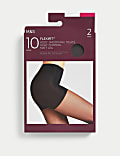 2pk 10 Denier Flexifit™ Light Control Tights