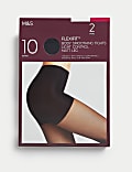 2pk Flexifit™ 10 Denier Light Control Sheer Tights