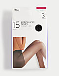Lot de 3&nbsp;paires de collants sculptants 15&nbsp;deniers