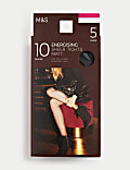 Set van 5 matte panty's met stimulerende technologie (10 denier)