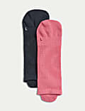 2pk Cotton Blend Yoga Socks
