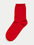 Mercerised Cotton Ankle High Socks
