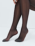 2er-Pack transparente Strumpfhosen mit mittlerem Stützeffekt (15 den)