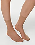 Lot de 5&nbsp;paires de mi-bas mats 15&nbsp;deniers hauteur cheville