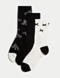 3pk Bow Ankle High Socks