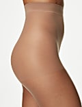 2er-Pack unsichtbare, transparente Bare-Strumpfhosen (5 den)