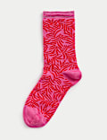 Sumptuously Soft™ Palm Print Ankle High Socks