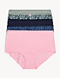 5pk Cotton Lycra™ Butterfly Full Briefs