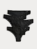 4pk Modal Blend Brazilian Knickers with Silk