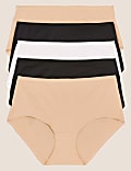 5pk No VPL Microfibre High Rise Shorts