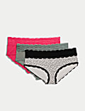 Lot de 3 shortys taille basse en coton