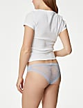 4pk Modal & Lace Brazillian Knickers