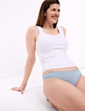 4pk Modal & Lace Brazillian Knickers
