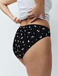5pk Cotton Modal High Waisted High Leg Knickers